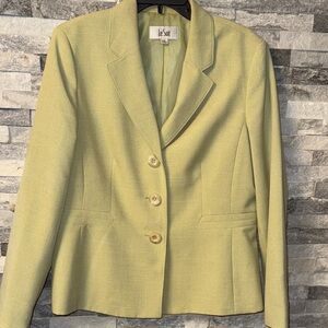Le Suit Women's Light Green Blazer